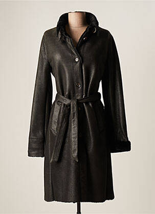 Manteau long noir SINCLAIR pour femme