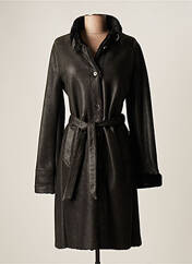 Manteau long noir SINCLAIR pour femme seconde vue