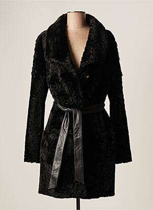 Manteau long noir VENTCOUVERT pour femme