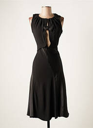 Robe mi-longue sans manche sans manche noir LANVIN femme