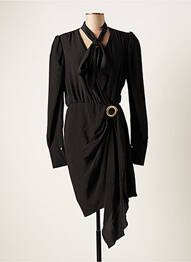 Robe mi-longue manches longues manches longues noir LANVIN femme
