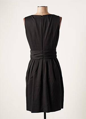Robe mi-longue sans manche sans manche noir PAULE KA femme