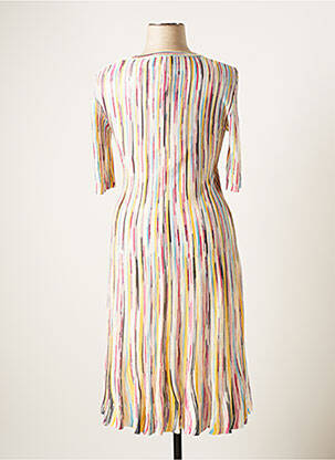 Robe pull col rond manches courtes blanc MISSONI femme