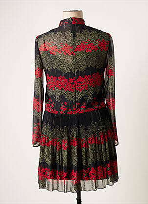 Robe courte fermeture zippée au dos manches longues noir RED VALENTINO femme