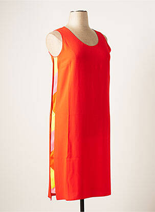 Robe mi-longue orange PIAZZA SEMPIONE pour femme