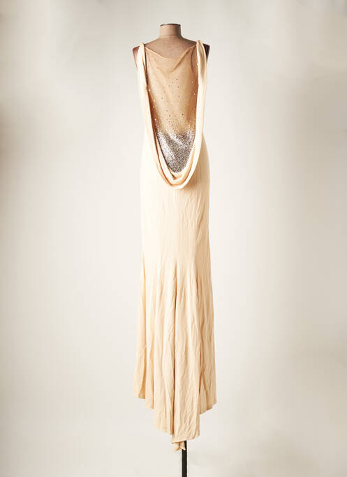 Robe longue beige JIKI pour femme