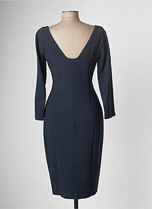 Robe mi-longue manches longues manches longues bleu ANTONELLI FIRENZE femme