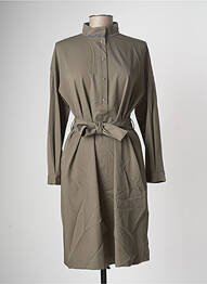 Robe mi-longue coupe fluide manches longues vert FABIANA FILIPPI femme