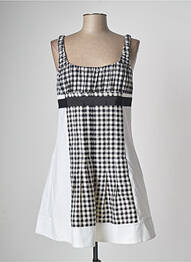 Robe courte fermeture zippée au dos fines bretelles noir DIANE VON FURSTENBERG femme
