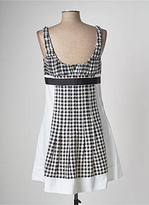 Robe courte fermeture zippée au dos fines bretelles noir DIANE VON FURSTENBERG femme