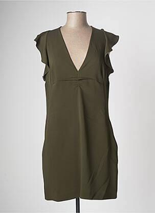 Robe mi-longue manches courtes manches courtes vert DSQUARED2 femme