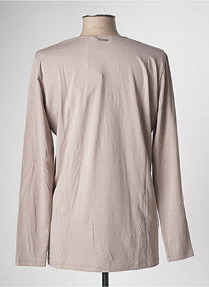 T-shirt manches longues manches longues beige FABIANA FILIPPI femme