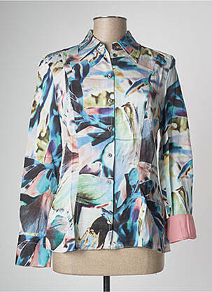 Chemisier coupe cintrée manches longues bleu PAUL SMITH femme