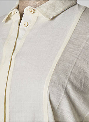 Chemisier coupe cintrée manches longues beige FABIANA FILIPPI femme