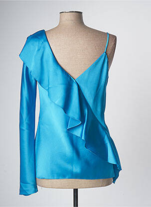 Blouse manches longues manches longues bleu DIANE VON FURSTENBERG femme