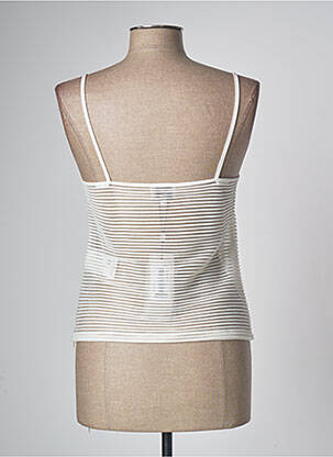 Top stretch fines bretelles beige ARMANI femme