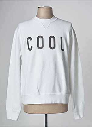 Sweat-shirt sérigraphie manches longues blanc DSQUARED2 femme