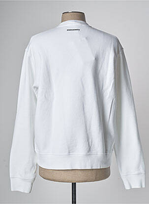 Sweat-shirt sérigraphie manches longues blanc DSQUARED2 femme