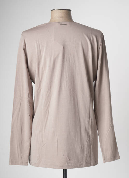 T-shirt manches longues manches longues beige FABIANA FILIPPI femme