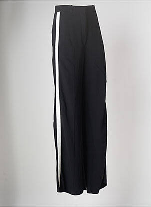 Pantalon large taille à pinces taille haute noir BURBERRY femme