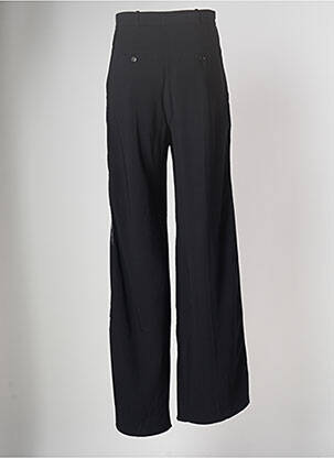 Pantalon large taille à pinces taille haute noir BURBERRY femme