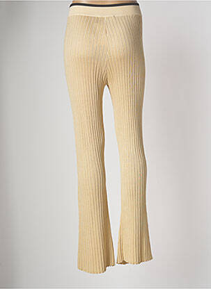 Pantalon flare stretch taille haute beige SONIA RYKIEL femme