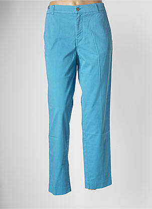 Pantalon chino tissage popeline taille normale bleu ATELIER NOTIFY femme