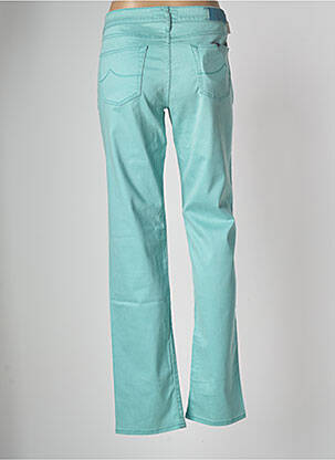 Pantalon droit stretch taille normale bleu JACOB COHEN femme