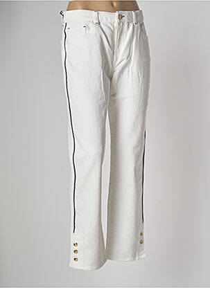 Jeans coupe droite stretch taille normale blanc EMPORIO ARMANI femme