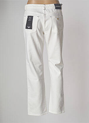 Jeans coupe droite stretch taille normale blanc EMPORIO ARMANI femme
