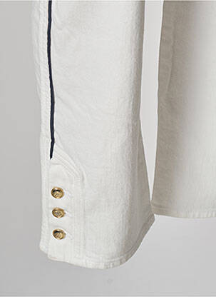 Jeans coupe droite stretch taille normale blanc EMPORIO ARMANI femme