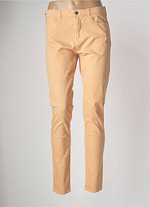 Pantalon slim tissage popeline taille normale orange EMPORIO ARMANI femme