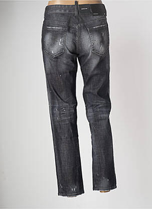 Jeans coupe droite effet usé délavé taille normale gris DSQUARED2 femme