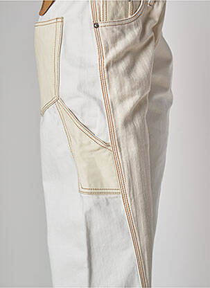 Jeans coupe large taille normale taille normale beige LANVIN femme