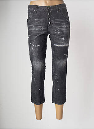 Jeans coupe slim slim taille normale gris DSQUARED2 femme