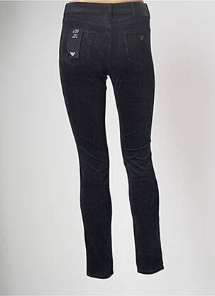 Pantalon slim taille haute taille haute noir EMPORIO ARMANI femme