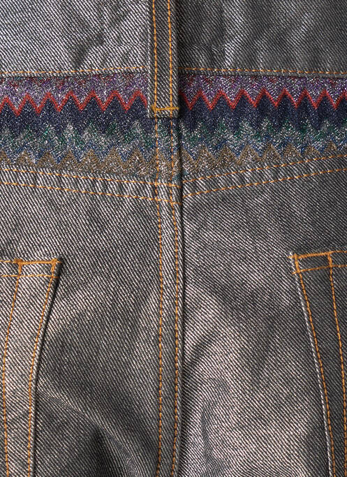 Jeans coupe droite gris MISSONI pour femme