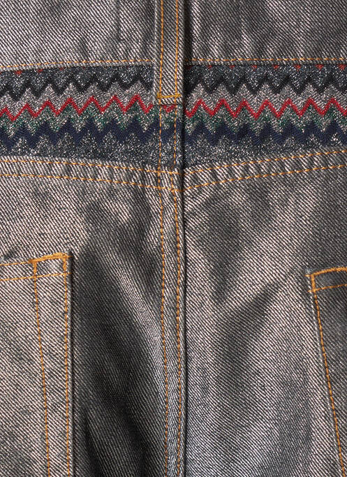 Jeans coupe droite gris MISSONI pour femme