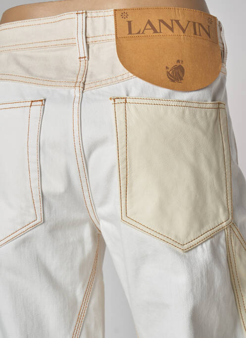 Jeans coupe large beige LANVIN pour femme