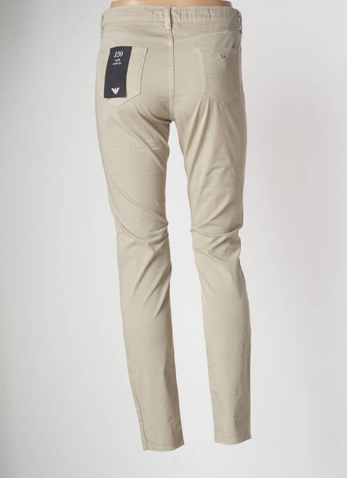Pantalon slim beige EMPORIO ARMANI pour femme