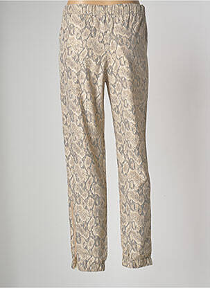 Pantalon droit stretch taille normale beige KENZO femme
