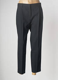 Pantalon 7/8 fermeture zippée sous rabat avec crochet taille normale bleu PAUL SMITH femme