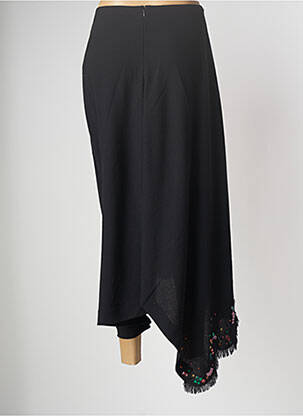 Jupe longue coupe asymétrique noir LANVIN femme