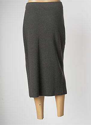 Jupe longue coupe droite gris FABIANA FILIPPI femme