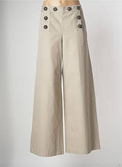 Pantalon large beige DSQUARED2 pour femme seconde vue