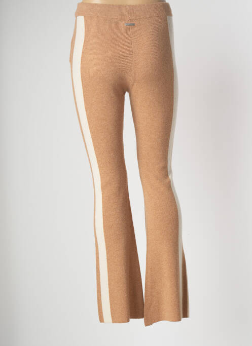Pantalon flare beige QUANTUM COURAGE pour femme