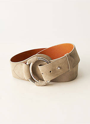 Ceinture fermeture pointe poinçonnée gris RALPH LAUREN femme