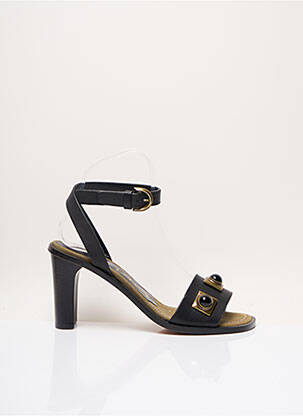 Sandales/nu pieds tissage satiné talon de 7 à 9cm noir ETRO  femme
