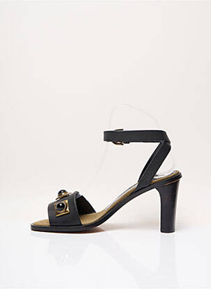 Sandales/nu pieds tissage satiné talon de 7 à 9cm noir ETRO  femme