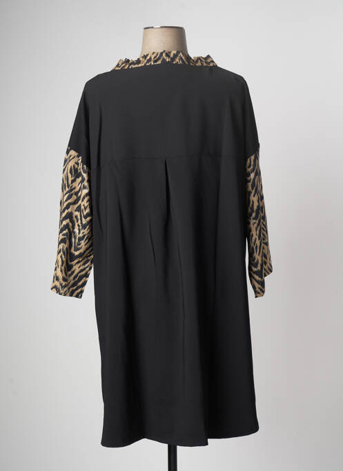 Robe mi-longue noir TENDANCE UNIQUE pour femme